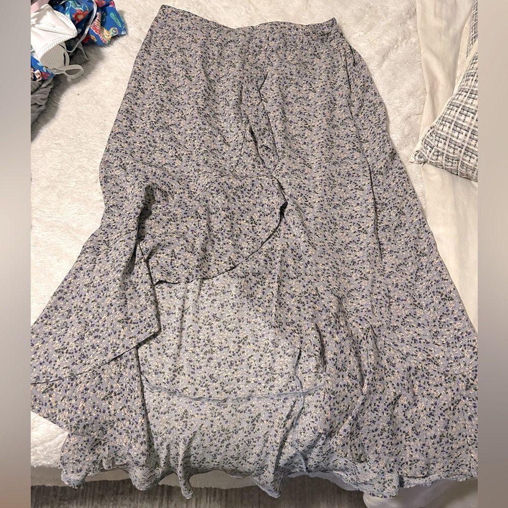 Dress Forum High-Low Floral Skirt